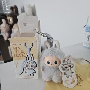 Pin For Love Labubu Keychain By Pop Mart - Letter C